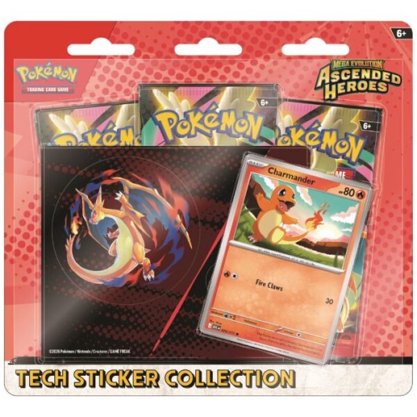 Pokemon Ascended Heroes - Charizard Tech Sticker Collection