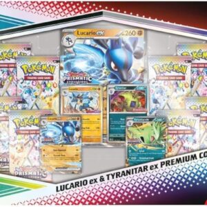Pokemon TCG - Prismatic Evolutions - Lucario ex & Tyranitar ex Premium Collection