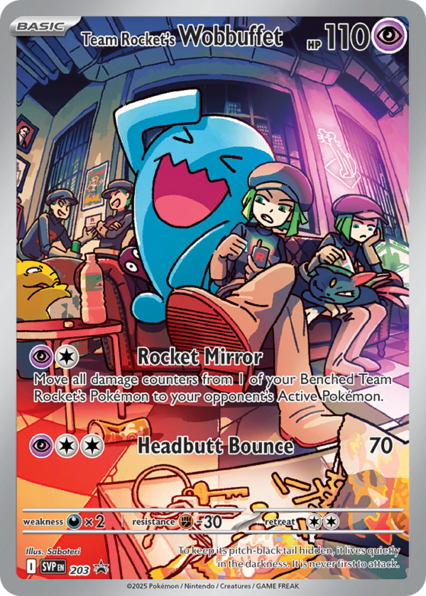 Team Rocket's Wobbuffet - SVP-203