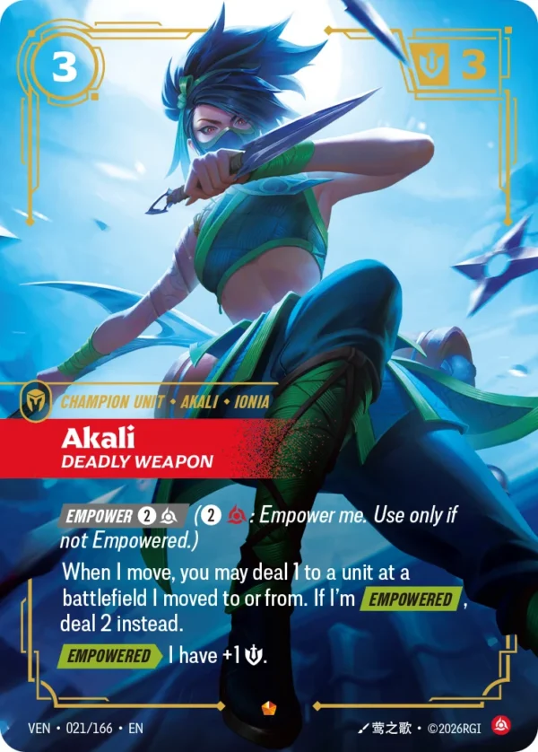 Akali, Deadly Weapon - VEN-021
