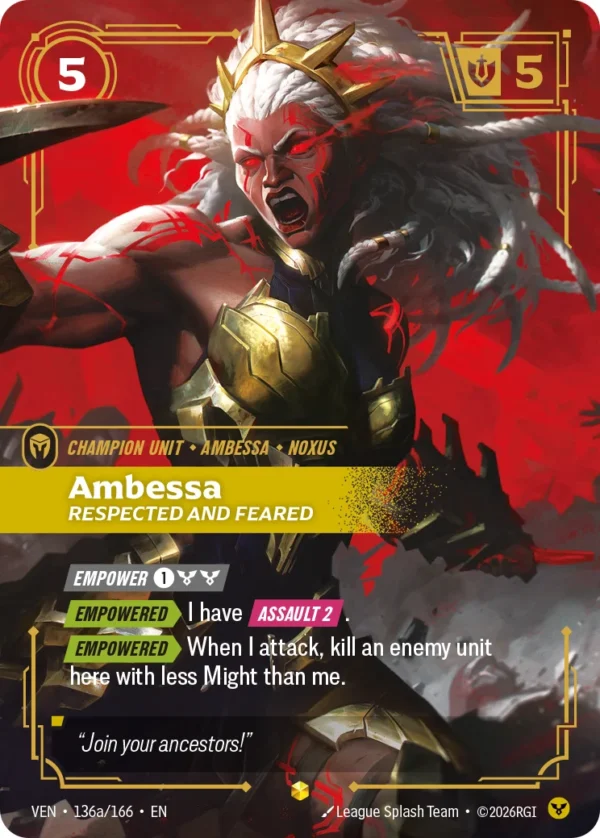 Ambessa, Respected and Feared - VEN-136a
