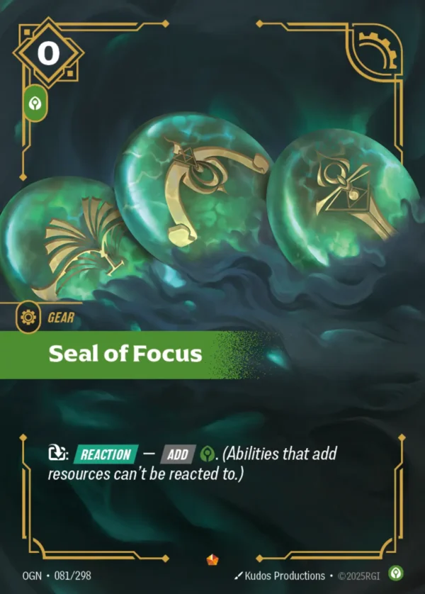 Seal of Focus - OGN-081