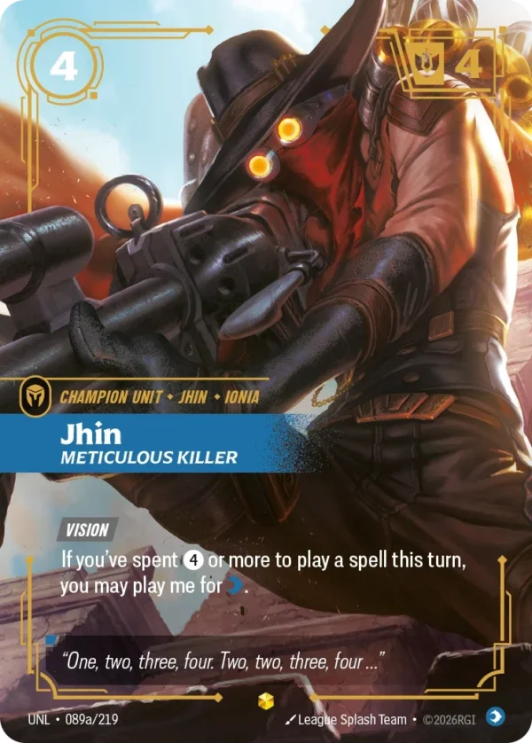 Jhin, Meticulous Killer - UNL-089a